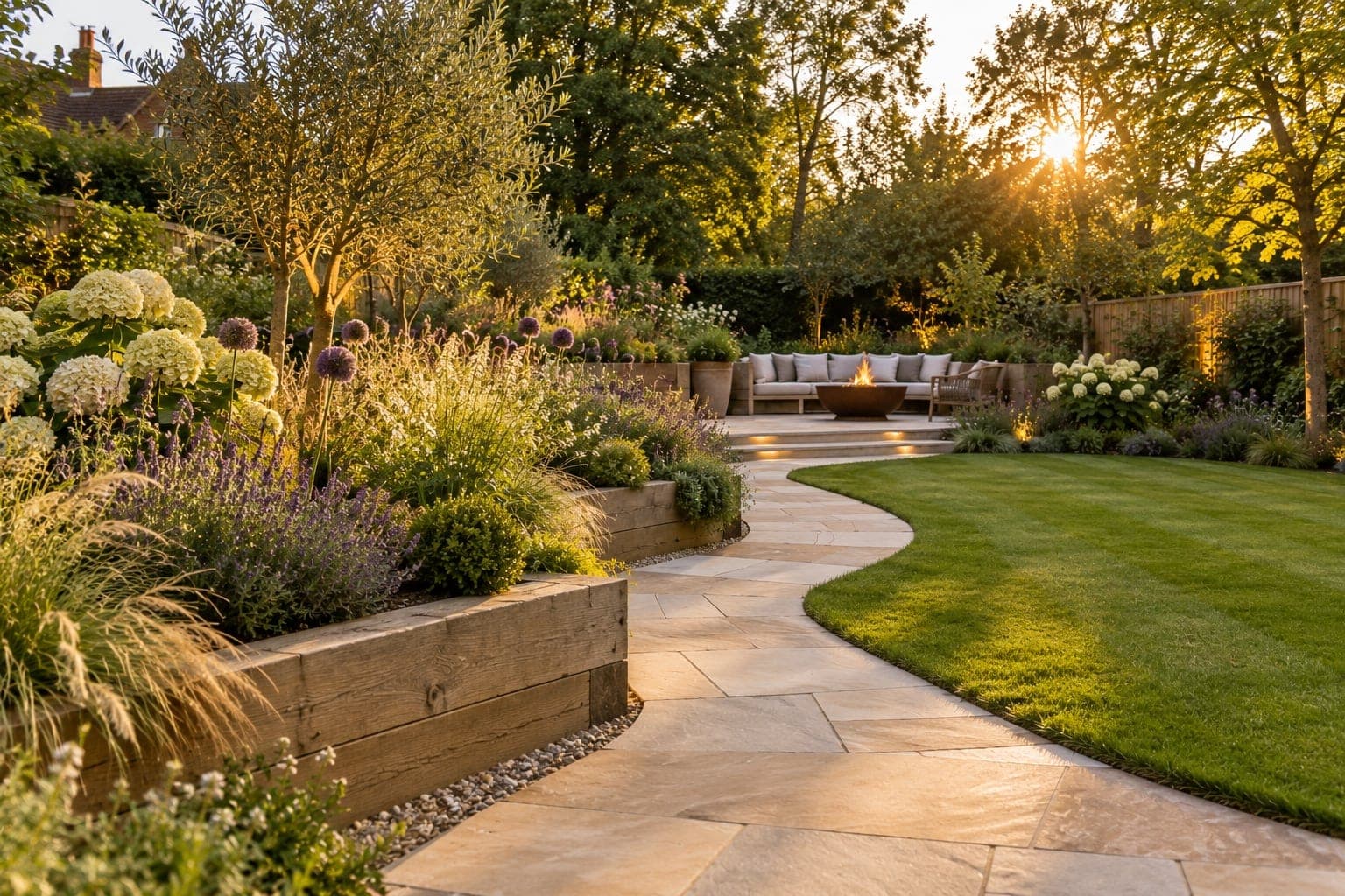 Garden design in Sevenoaks, after