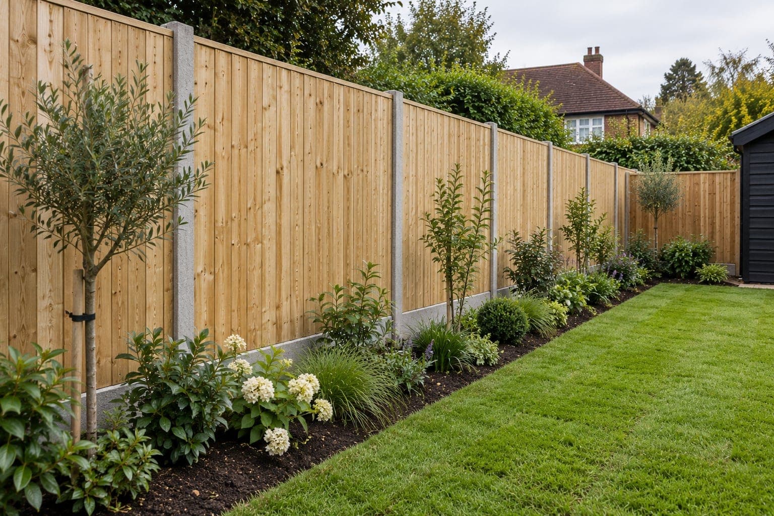 Fencing in Otford, after