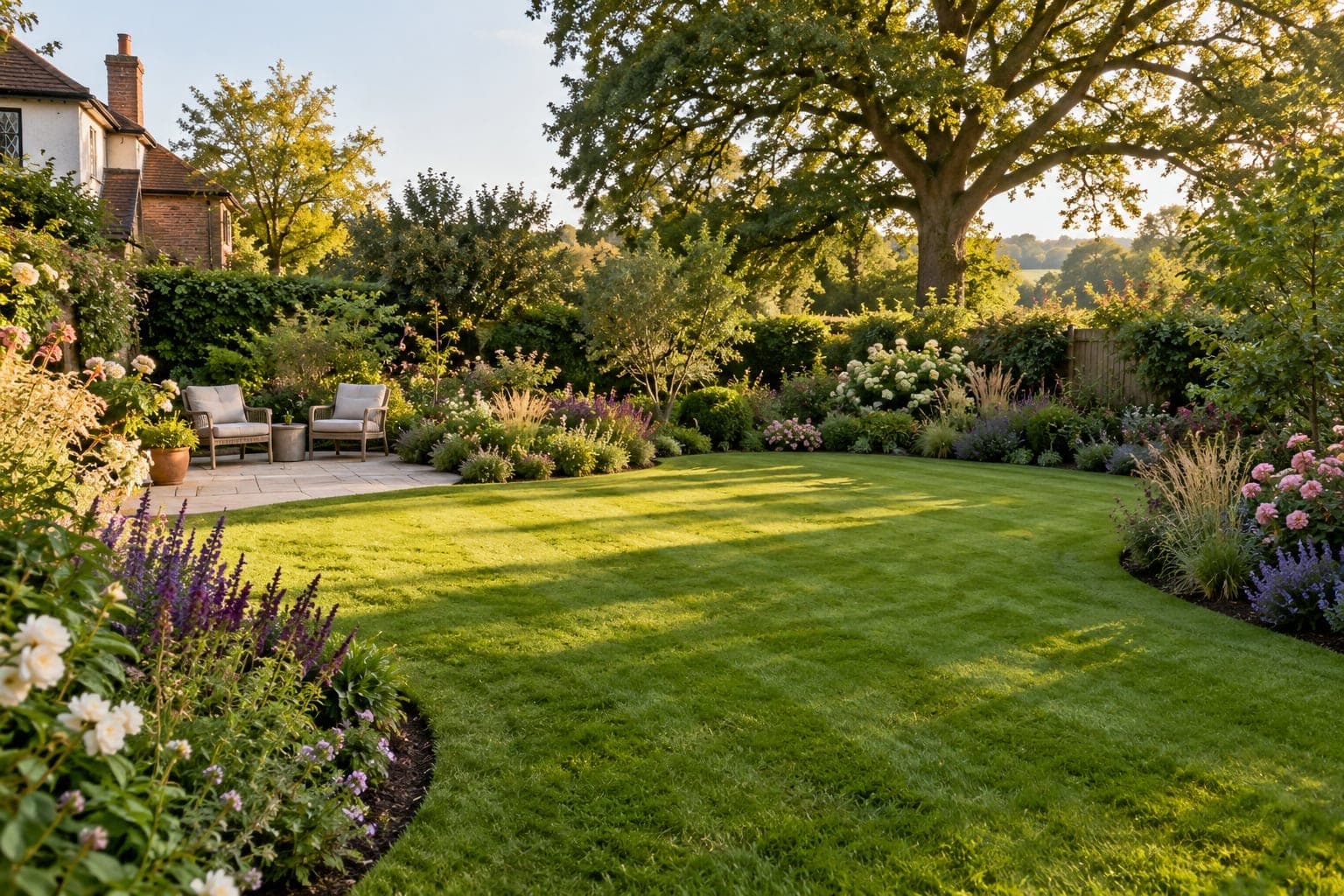 Lawn and turf in Kemsing, after